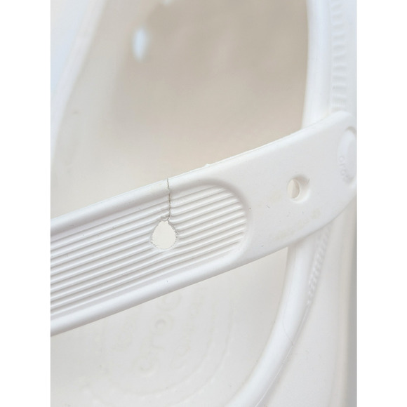 Crocs MEGA CRUSH CLOGS WHITE High Heel Platform Men's size US8 WOMEN'S US10 - Picture 5 of 14